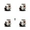 Service Caster Nylon Swivel TS Caster w/1.97" Black Wheel & M12 x 1.75mm x 18mm Stems, 4PK SCC-TSLV20S50-NYR-330-DC-4 - alternate 1